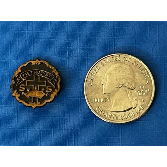 Vintage Methodist SS Pin Little System Copper - Picture 2 of 3